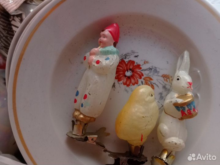 Игрушки на ёлку СССР, на прищепке