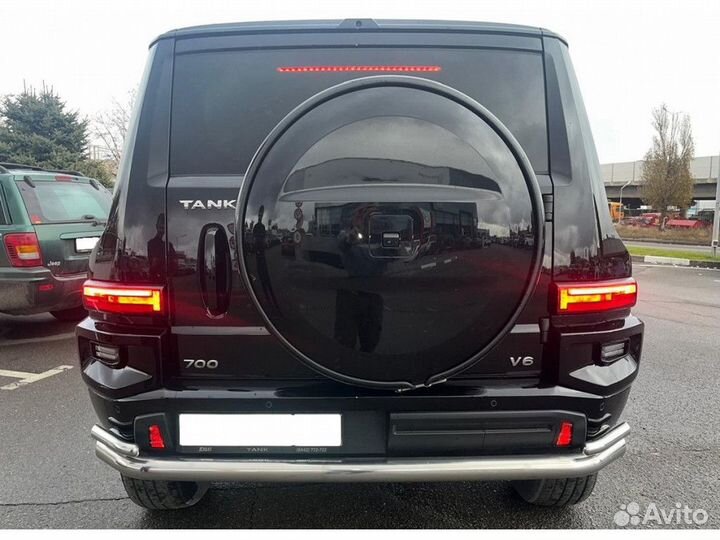 Защита заднего бампера для tank 700 с уголками