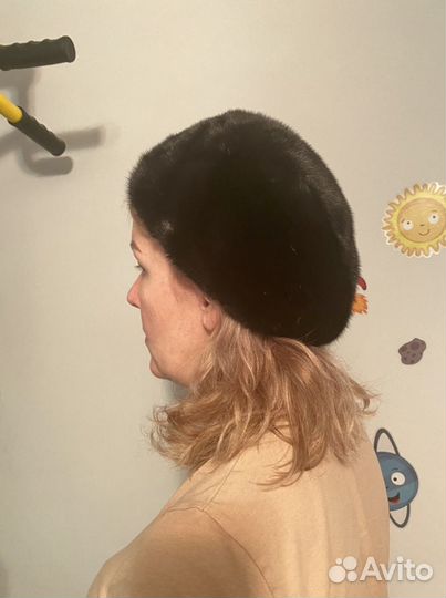 Женский норковый берет