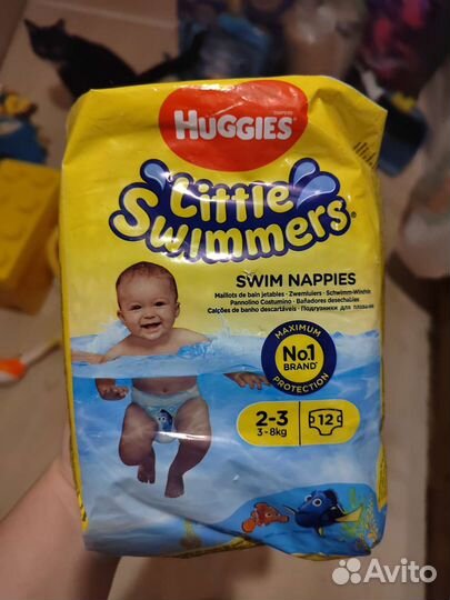 Подгузники для купания Хаггис 3-8кг