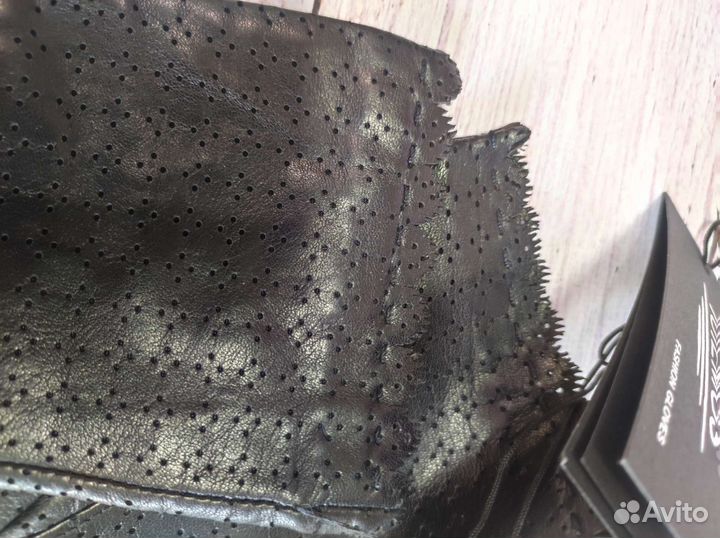 Женские перчатки на шёлке из натуральной кожи