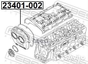 Прокладка кожуха грм Febest 958 23401-002 Febest