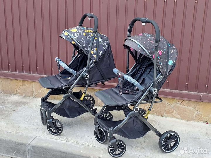 Коляска с перекидной ручкой Новая (цветные)