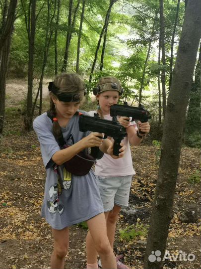 Выездной лазертаг в лагерь на весь день