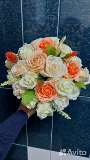 Букет из мыльных цветов