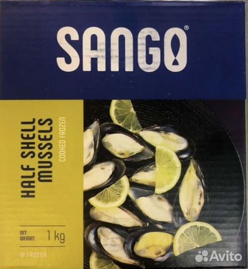 Мидии киви на полустворке