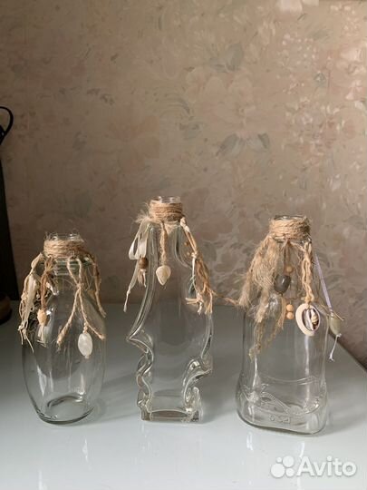 Набор Стеклянная бутылка, банка