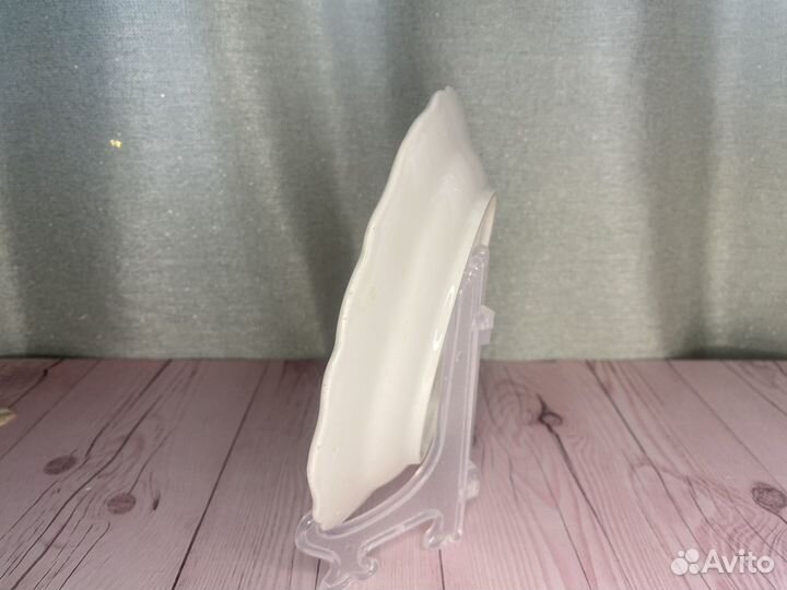 Тарелка Майсен Meissen голубые мечи фарфор