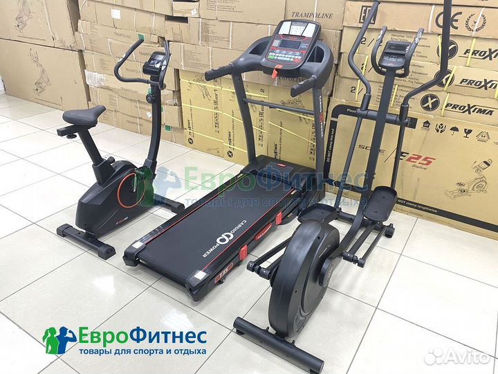 Беговые дорожки, эллипсы, велотренажеры для дома
