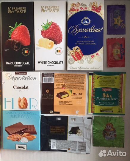 Обертки от шоколада.Швейцария,Польша,Германия,Бель