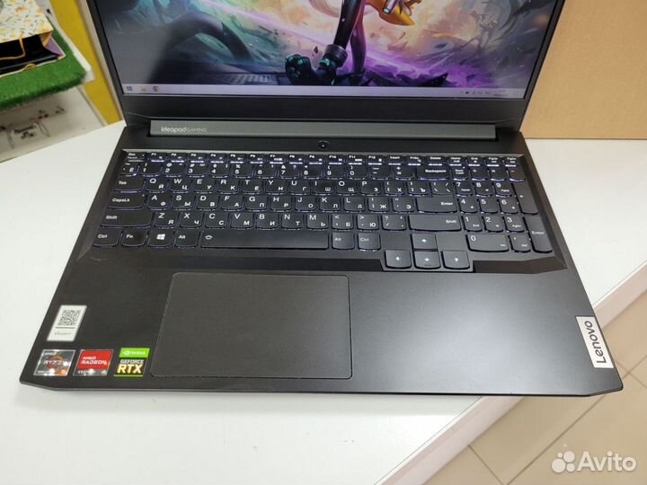 Игровой ноутбук lenovo Ryzen 5-5600H RTX 3050 4GB