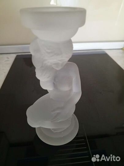 Подсвечник стекло матовое