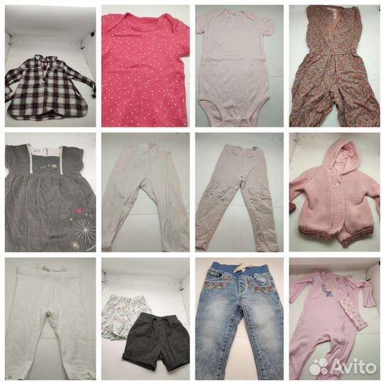 Пакет фирменных вещей для девочки 3 мес - 1 год