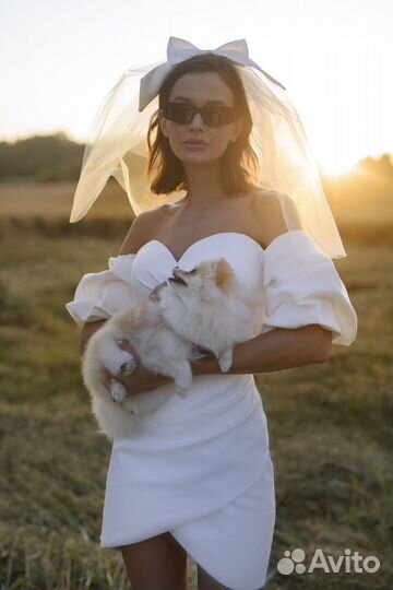 Свадебное платье короткое