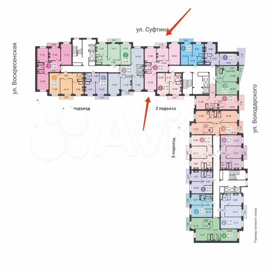 3-к. квартира, 74,2 м², 12/14 эт.