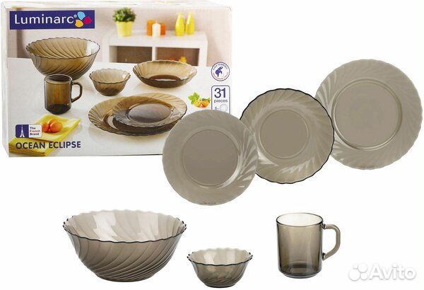 Набор столовый Luminarc, 31пр. Новый. Доставка