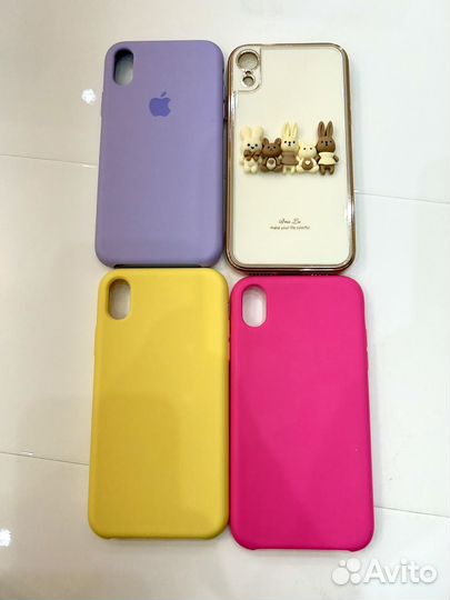 Чехлы на iPhone XR 4 шт