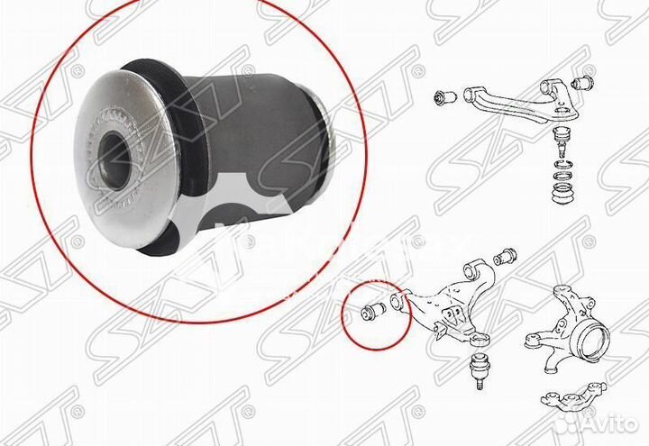Сайлентблок переднего нижнего рычага передний toyo