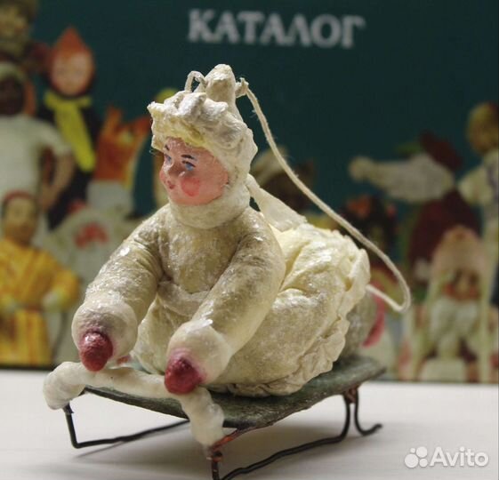 Ватная ёлочная игрушка 