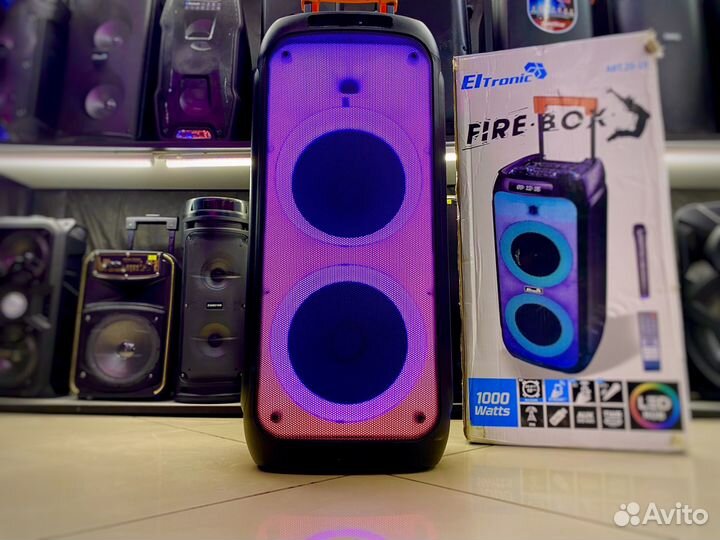 Колонка Eltronic 1000 ват с подсветкой