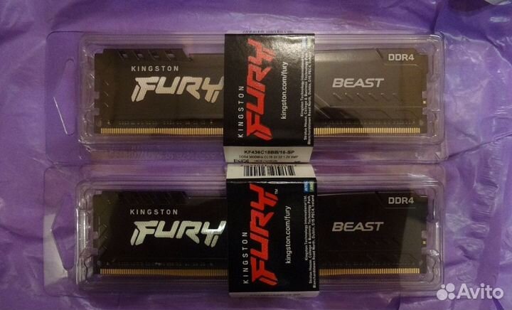 Оперативная память ddr4 16gb 3600 kingston