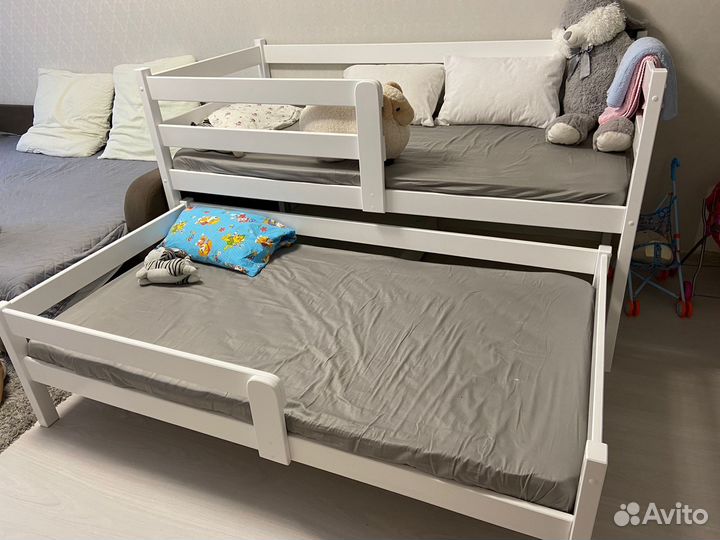 Двухъярусная кровать массив березы