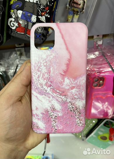 Чехлы под мрамор для iPhone 11/12/13