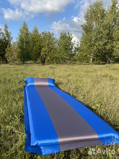 Самонадувающийся коврик 5 см матрас с подушкой