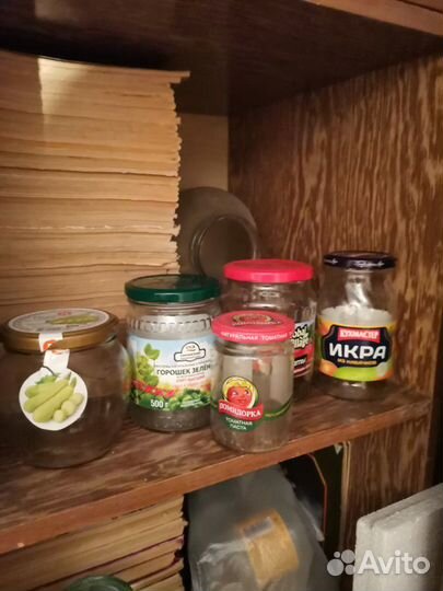 Банки и разделочная доска (большая)