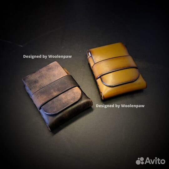 Мини кошелек / картхолдер /натуральная кожа