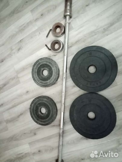 Штанга, гриф, блины