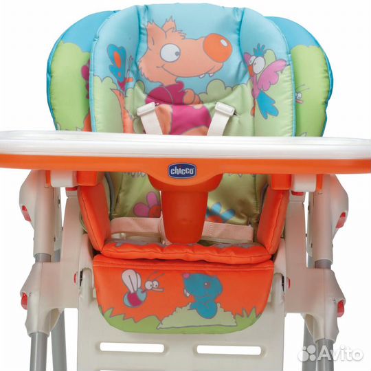 Стульчик Chicco polly 2 в 1 Wood friends