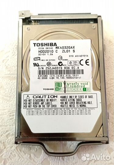 Жесткий диск 2.5 IDE