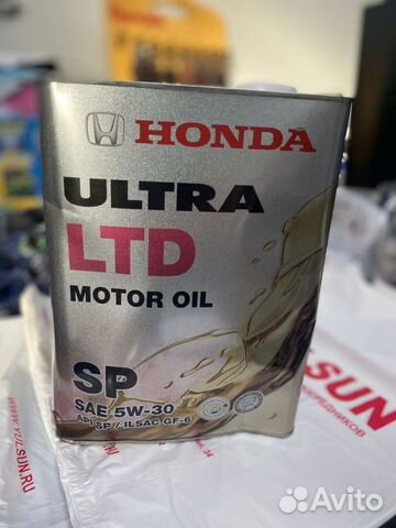 Масло моторное honda 5W30 ultra LTD SN 4 литра