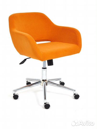 Кресло компьютерное Tetchair modena флок оранжевый