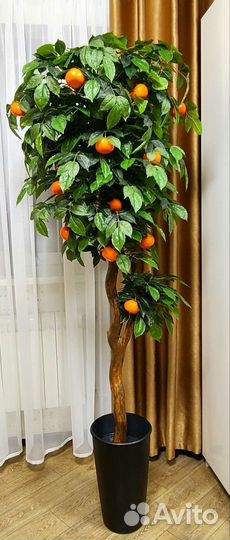 Мандариновое дерево с плодами искусственное