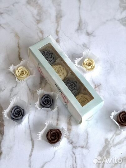 Силиконовый молд для шоколада роза