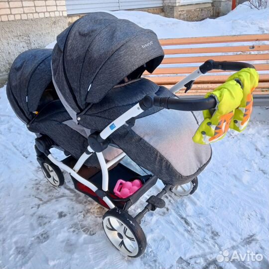 Коляска для двойни 2 в 1