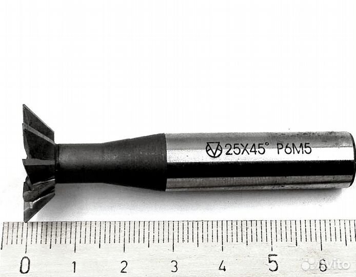 Фреза ласточкин хвост для пазов d25x45 ц/х 12 мм