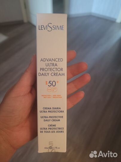Солнцезащитный крем spf 50+ для лица levissime