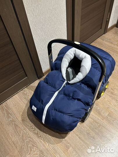 Коляска автолюлька foofoo 4 в 1 и накидка Timpuh