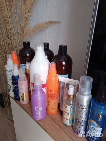 Шампунь и спрей для волос