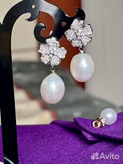 Серьги с жемчугом