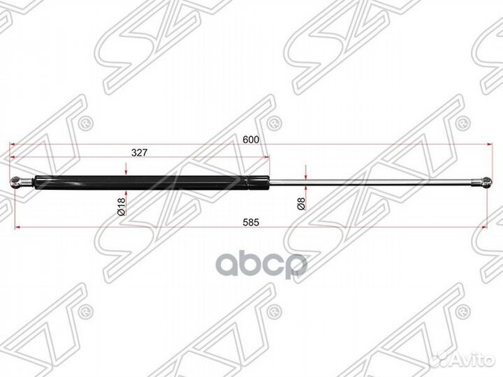 Амортизатор крышки багажника chevrolet captiva