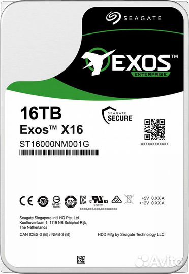 Seagate exos 16TB