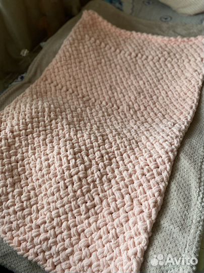 Плед детский вязаный ручная работа