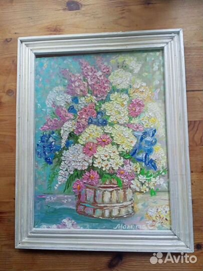 Картина маслом букет