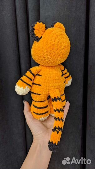 Вязаный Тигр Мишка Единорог