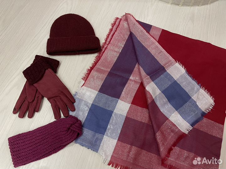 Шапка, платок, перчатки, повязка