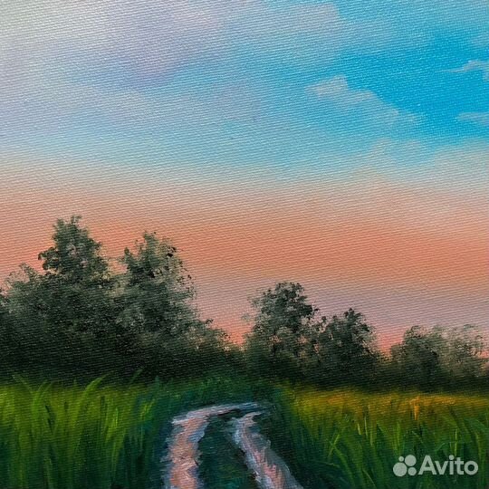 Картина маслом на холсте пейзаж